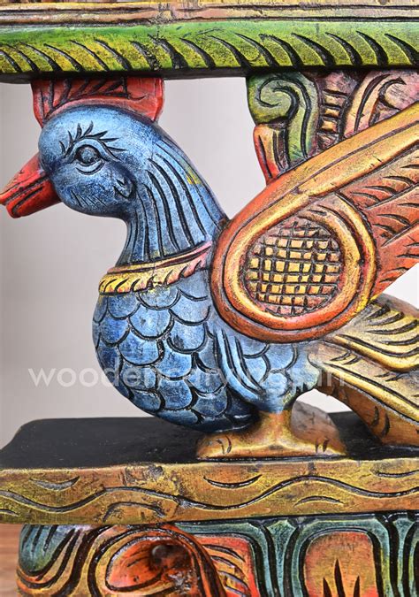 Yellow Elephants With Blue Hamsa (Annapakshi) Multicoloured Wall Brack ...