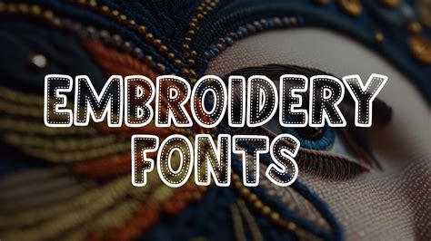 Embroidery Stitch Font Free at James Farris blog