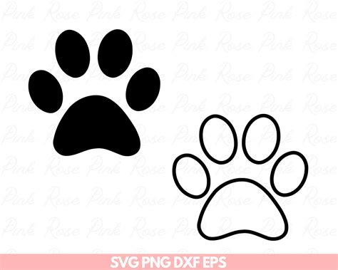 Puppy Paw Outline