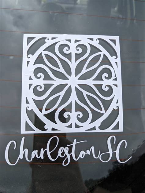 Charleston Gates Car Decal Iron Gate Sticker - Etsy