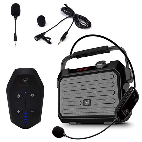 Amazon.com: Wireless PA System with Wireless Headset Microphone ...