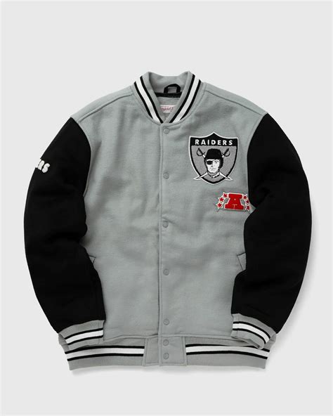 Mitchell & Ness Nfl Team Legacy Varsity Jacket Oakland Raiders Black ...