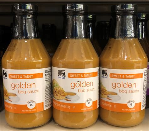 3 BOTTLES Food Lion Golden BBQ Sauce 18 oz Sweet & Tangy Barbecue Pork ...