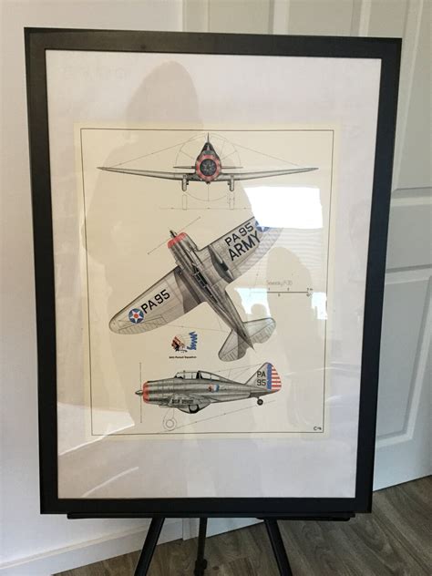 Buy Graphic, Framed, Warplane, Seversky P-35, USA 1935 Online in India ...