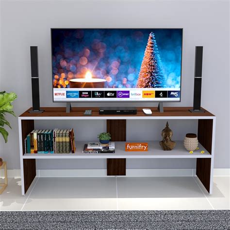 Furnifry Engineered Wood TV Entertainment Unit/TV Stand/Storage Cabinet ...
