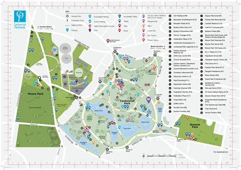 Moore park sydney map - Map of moore park sydney (Australia)