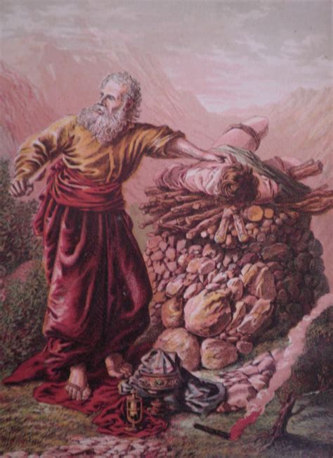 Abraham Offering Isaac as a sacrifice in 2025 | Bible pictures, Bible ...