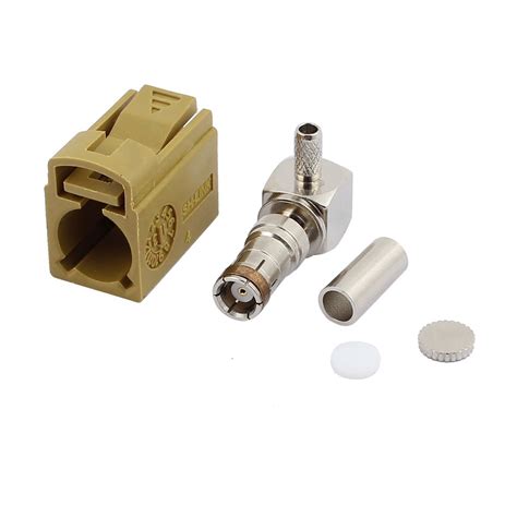 Generic FAKRA-K Yellow Female Connector 0-6GHz RF Adapter for RG174 ...