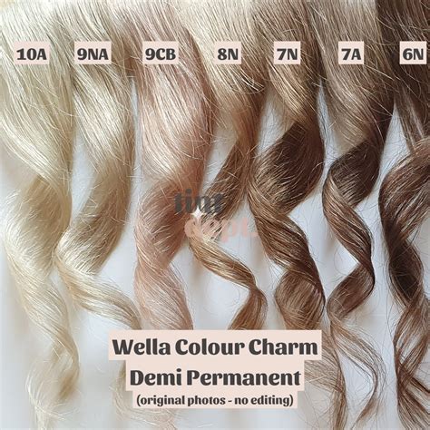 Wella Colour Charm Demi Permanent Light Swatches | Цвет волос, Волосы