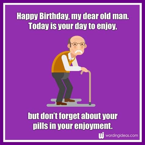 Funny Old Man Birthday