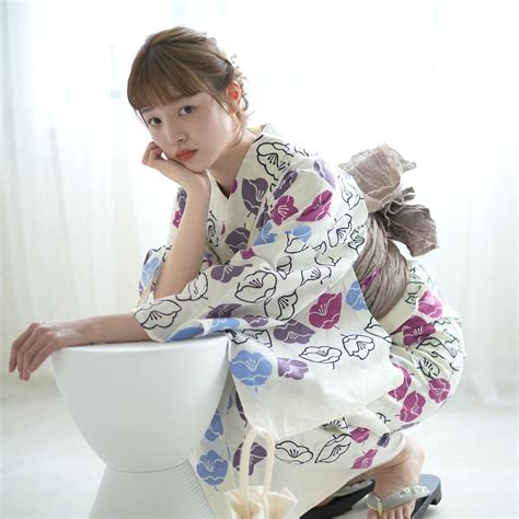 浴衣3点セット（浴衣/帯/下駄） utatane 注染 ゆかた フリーサイズ（身長155-165cm）（5010201411 ...
