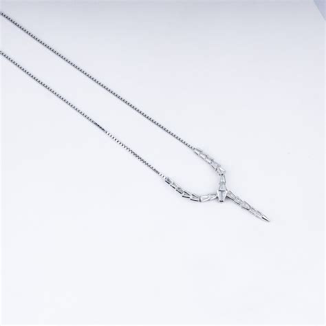 925 Sterling Silver Serpent Style Necklace – Sleek & Modern | Vanika ...