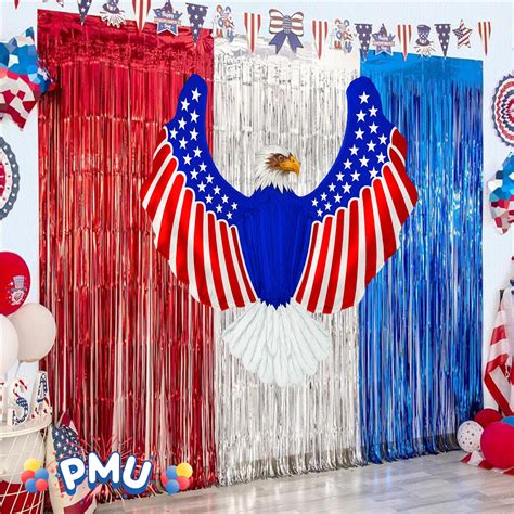 s American Flag Deluxe Balloon Bouquet, 8pc Party City Birthday Balloon