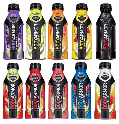 BodyArmor Super Sports Drink, Variety Pack 16 Oz (Pack of 10, Total of ...