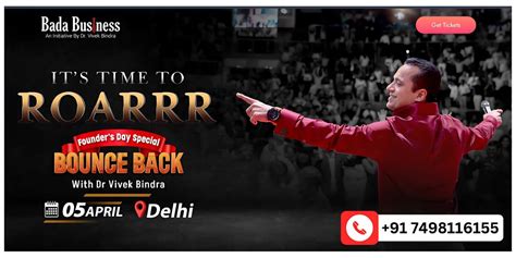 Bounce Back Event Delhi By Dr. Vivek Bindra, Talkatora Stadium, New ...