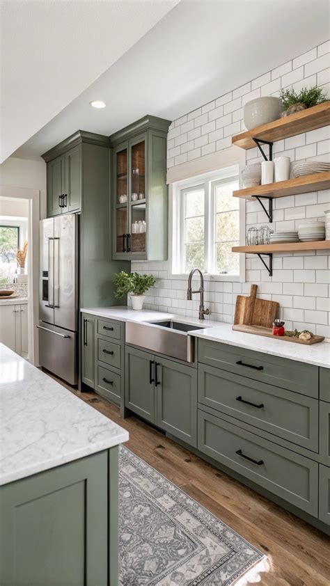 16 Must-see Green Countertop Kitchen Ideas