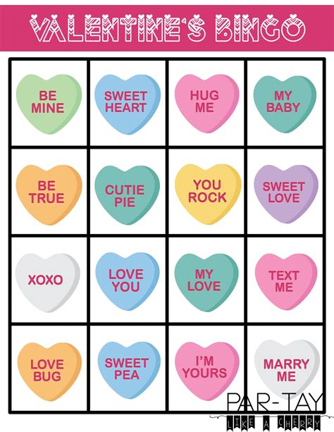 Printable Valentines Bingo - Printable Word Searches