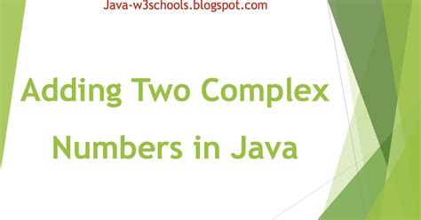 Image result for Complex Number Addition Java