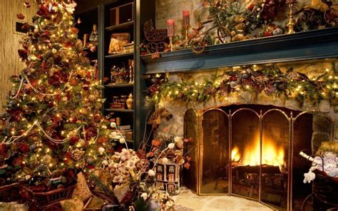 Christmas Fireplace Backgrounds - Wallpaper Cave