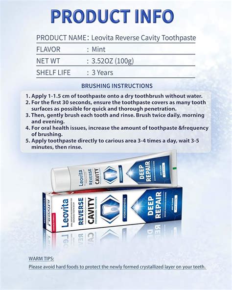Leovita Cavity Reversing Toothpaste for Adult, India | Ubuy