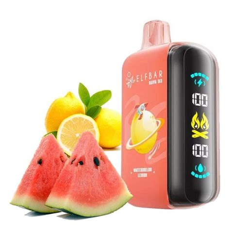 Elf Bar Raya D3 Disposable Vape - Watermelon Lemon – VapeBro
