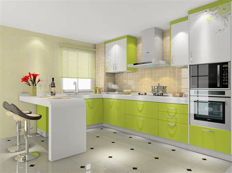 12个厨房装修案例：想让厨房装修效果好，挑好橱柜颜色很重要！_白色
