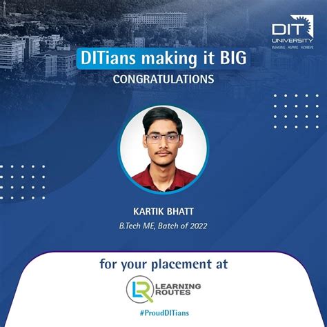 Kartik Bhatt: Congratulations for your placement at Learning Routes ...