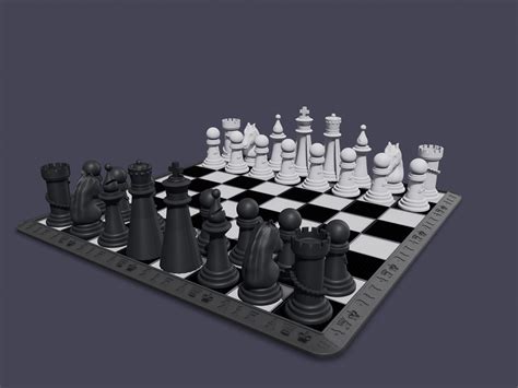 3D CHESS Set + Modular Chess BOARD - STL Files for 3D Printers - Build ...