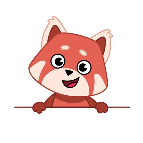 Red panda Stickers - Free smileys Stickers