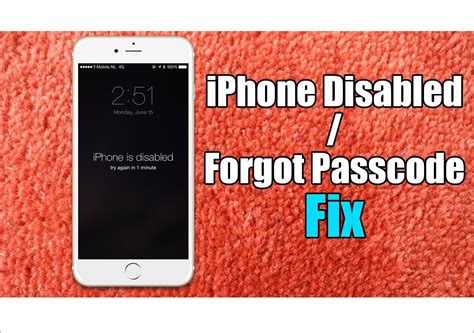 Image result for iPhone Disabled Forgot Passcode