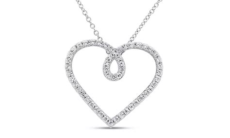 18K White Gold Plated Infinit... | Groupon Goods