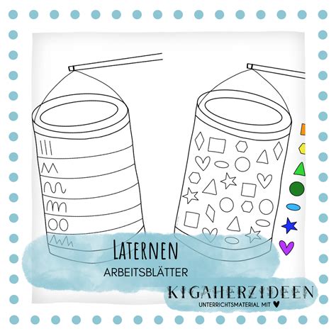 Arbeitsblätter Laternen – Download – Kigaherzideen