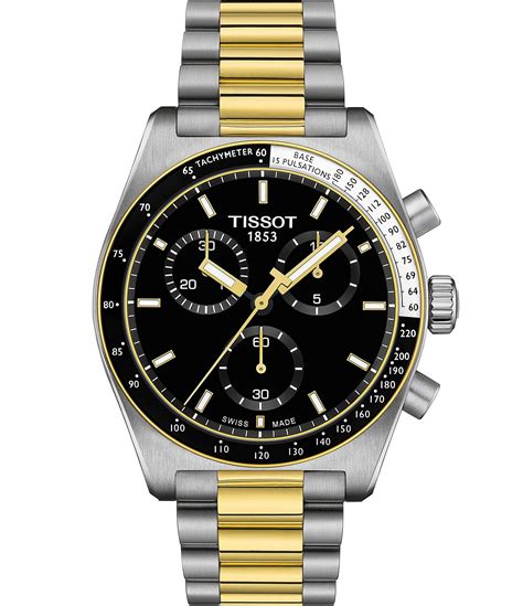 Tissot Men's Prs516 Quartz Chronograph Two Tone Stainless Steel ...