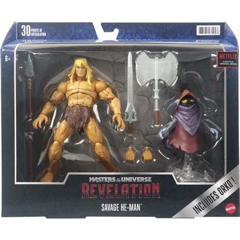 Buy MOTU Masters of The Universe Masterverse Revelation Savage He-Man ...