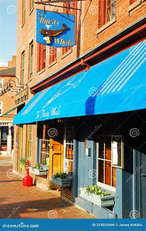 Restaurant in a Historic Downtown District Editorial Photo - Image of ...