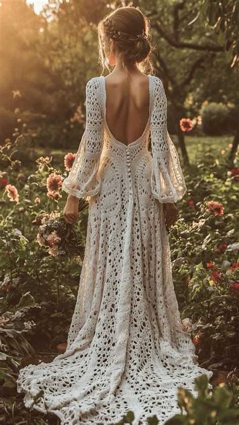 crochet wedding dress | Abiti da sposa hippy, Abiti da sposa ricamati, Abiti da sposa hippie