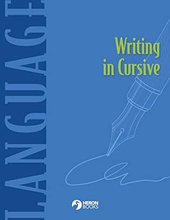 Writing in Cursive : Books, Heron: Amazon.in: Books