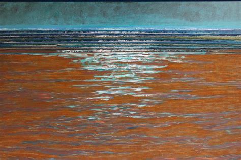 Tide, receding water Painting by Gita Kalishoek | Saatchi Art