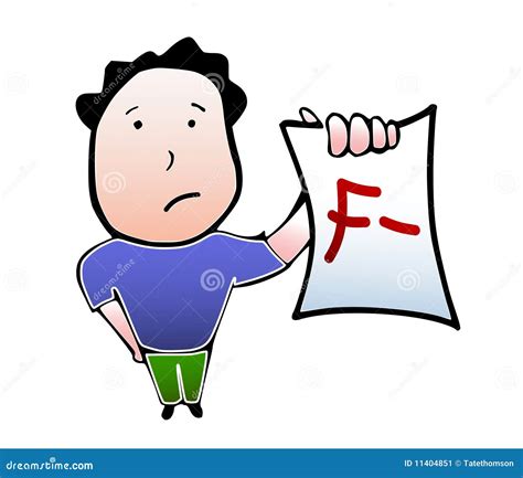 F Failing Grade Score Report Card Poor Performance Failure Royalty-Free ...