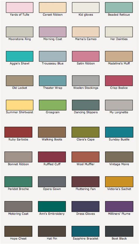 Valspar Chalk Paint Color Chart | amulette