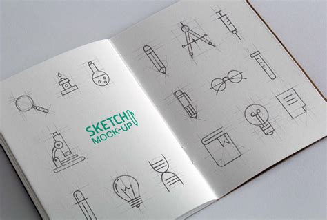 2 Free Sketchbook Mockups (PSD)
