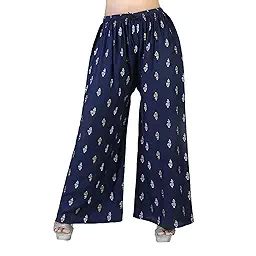 Buy Aura Glam Rayon Fabric Western Design Printed Palazzo For Women's ...