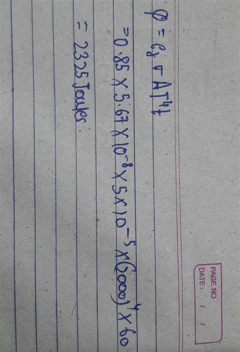 calculate the energy radiated per minute from the filament of an ...