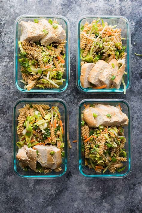 Pasta Meal Prep Garlic Chicken & Veggies Pasta Meal Prep Recipe