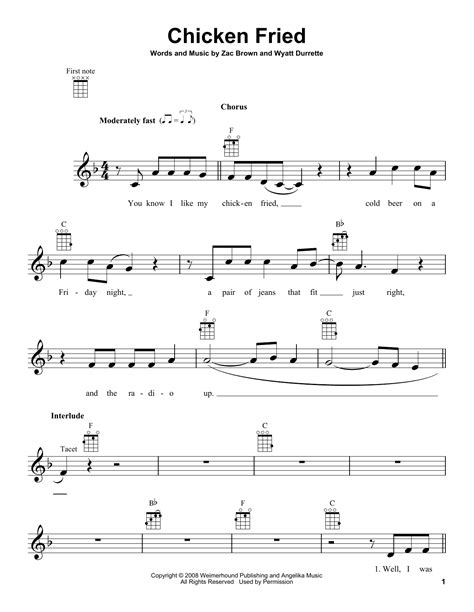 Ukulele Tabs Zac Brown Band Zac Brown Band "Colder Weather" Guitar Tab