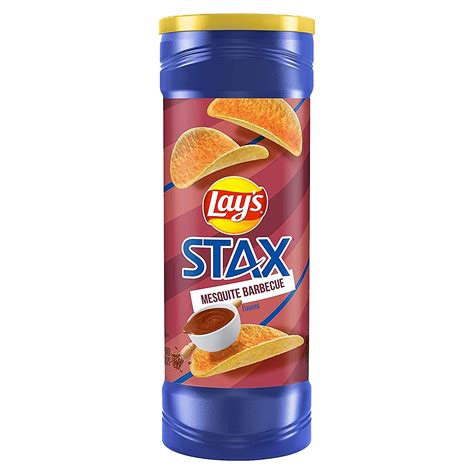 Lays Stax Mesquite Barbeque Chips 155gm – Nosh Gourmet Foods