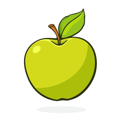 Cartoon Green Apple
