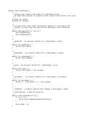 Image result for Rectangle Class Java