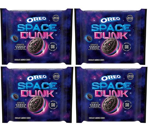 Oreo Space Dunk Limited Edition Cookies, 4 Pack with Cosmic Marshmallow ...