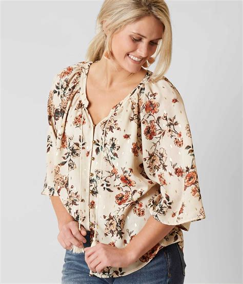 Daytrip Floral Blouse - Women's Shirts/Blouses in Beige | Buckle ...